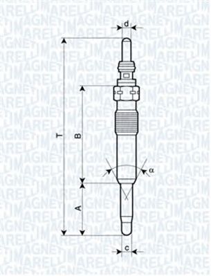 MAGNETI MARELLI 062900071304 -  Свеча накаливания